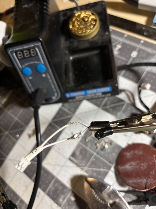 Soldering station on the NWAMAKER repair bench