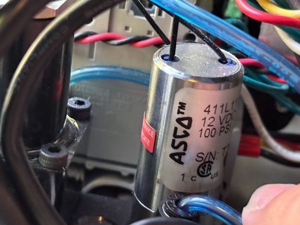 Replacement electronic component installed inside a device