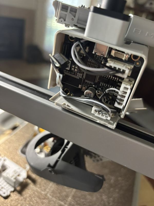 Toolhead opened up: control board and wiring checked